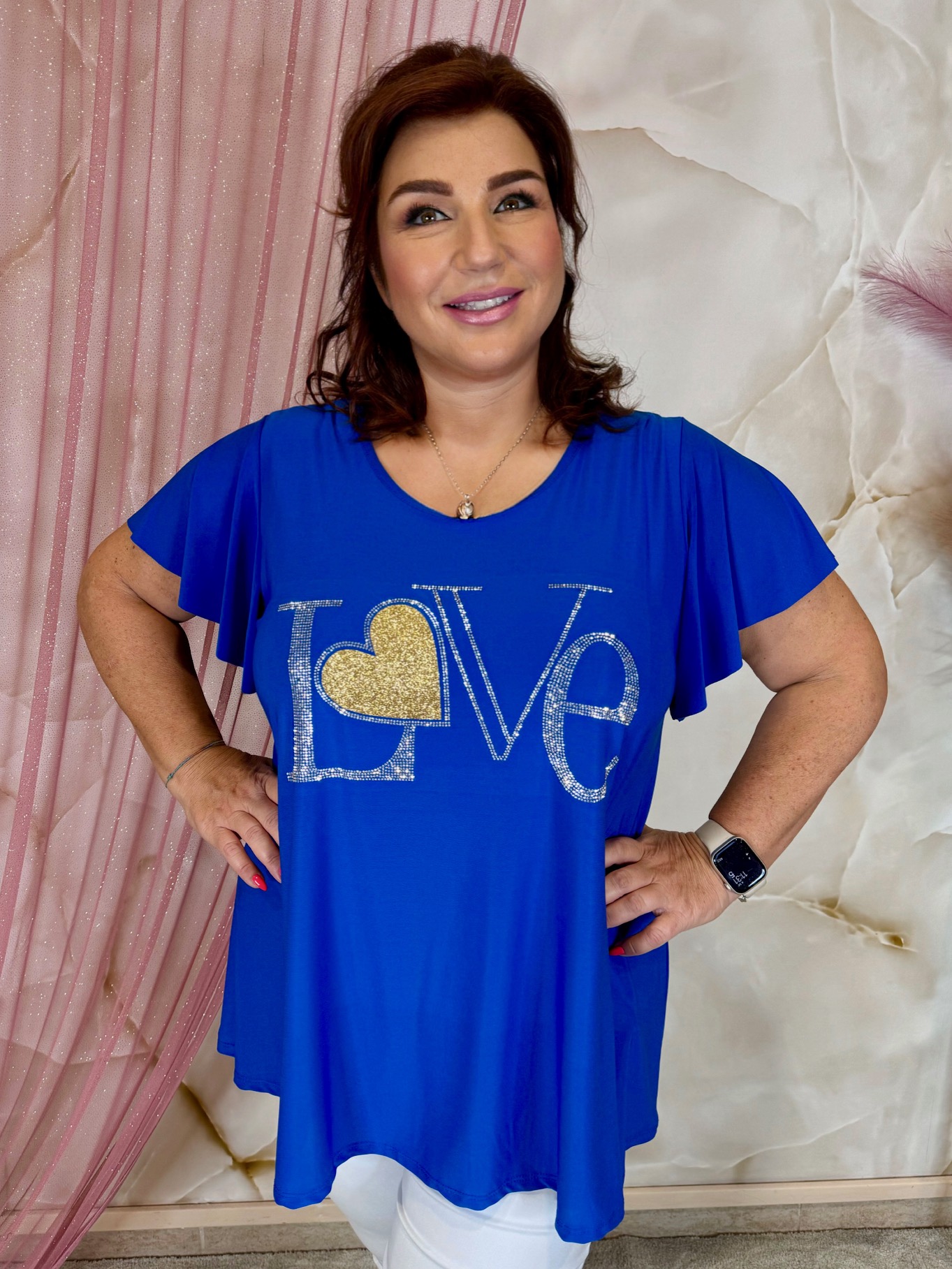 Királykék Love jégselyem felső