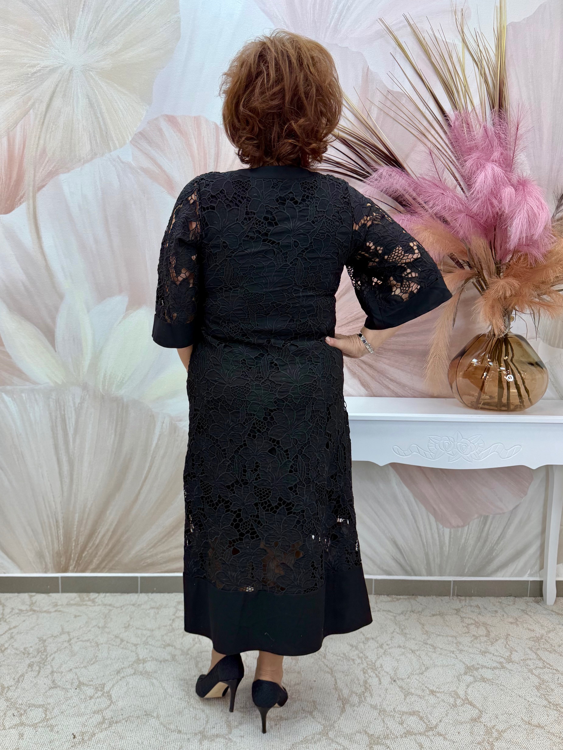 Gyönyörű madeira csipke alkalmi ruha - Image 7