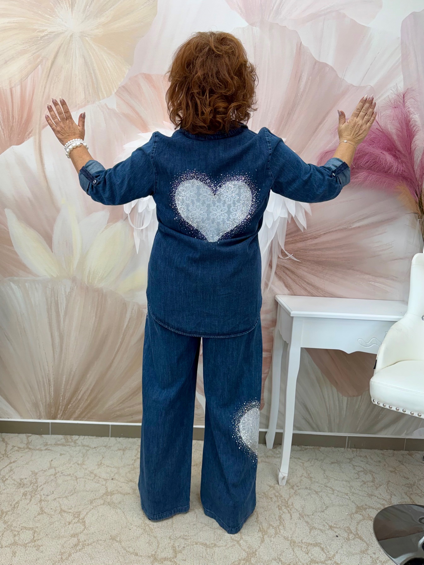 Szívecskés formatartó farmer szett - Image 6