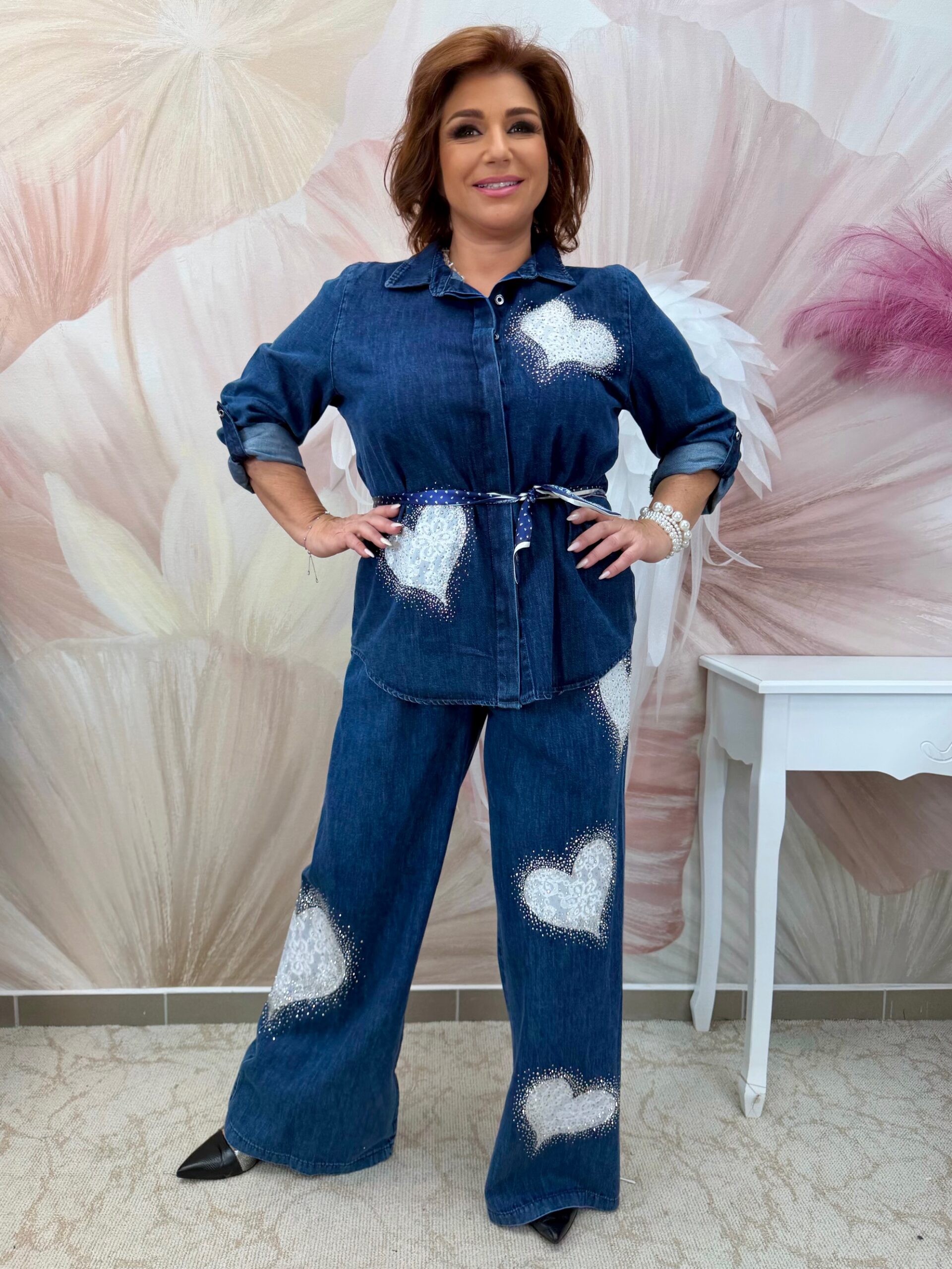 Szívecskés formatartó farmer szett - Image 3