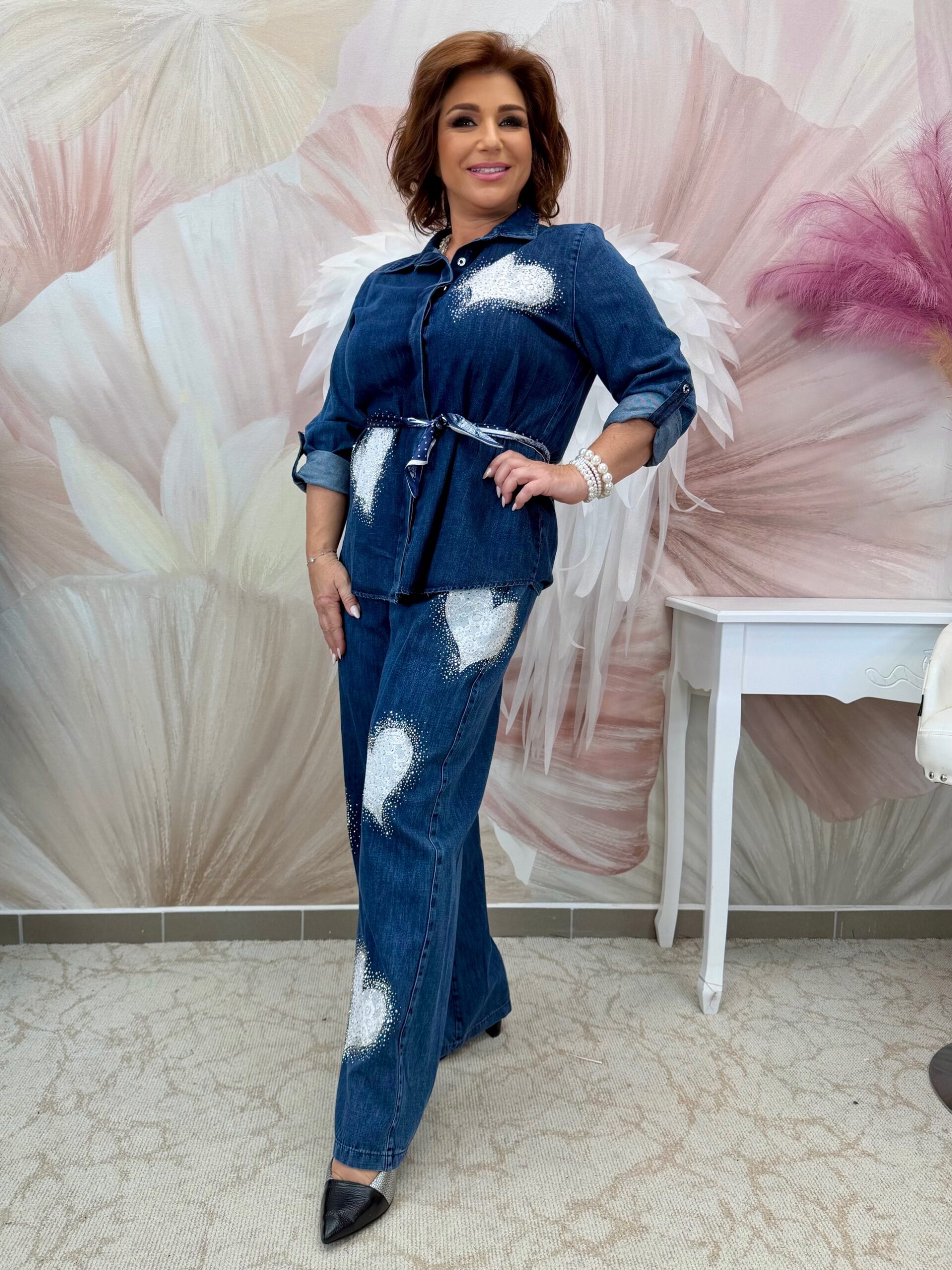 Szívecskés formatartó farmer szett - Image 4