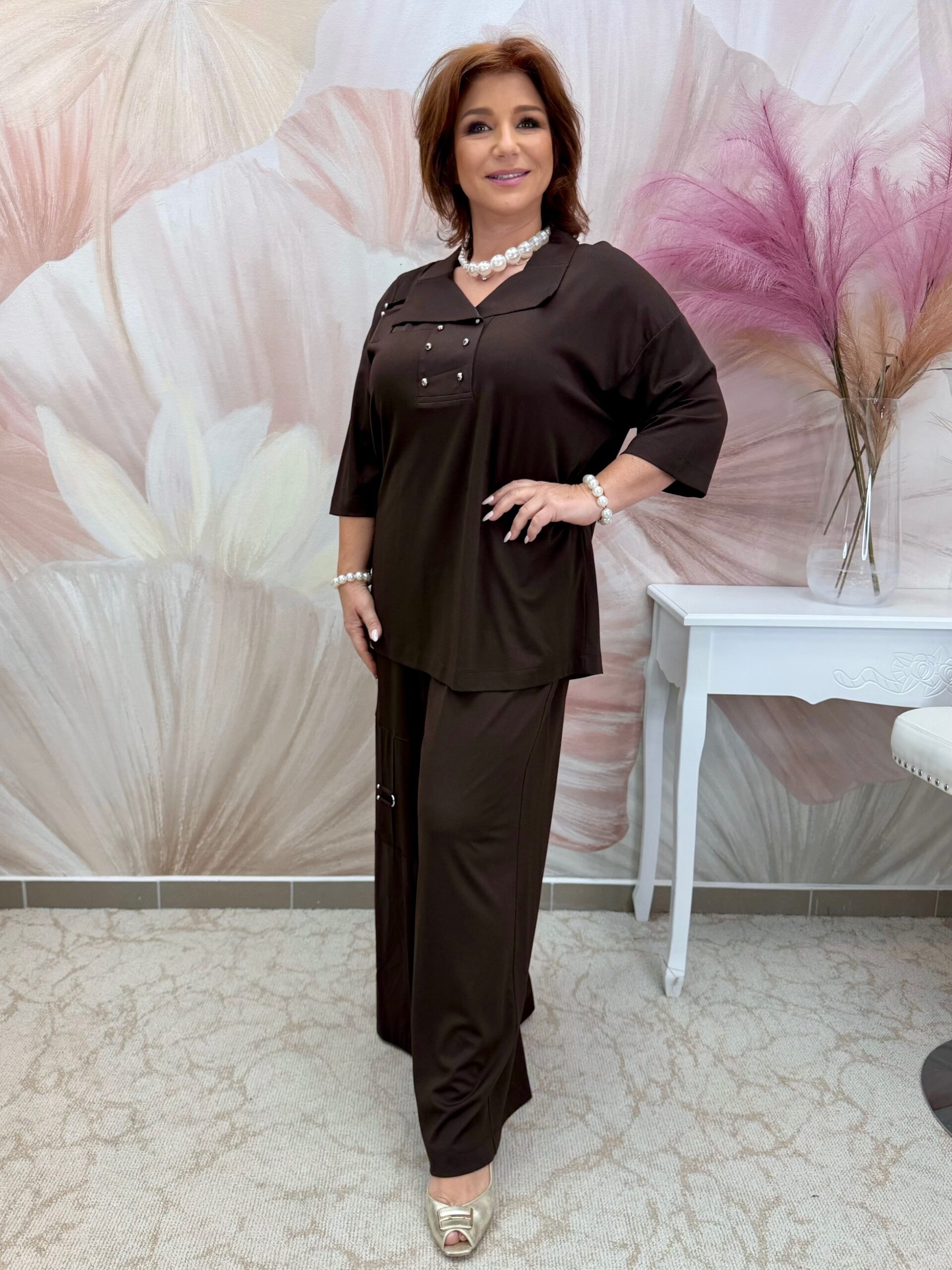 Csinos csokibarna pamut szett - Image 5