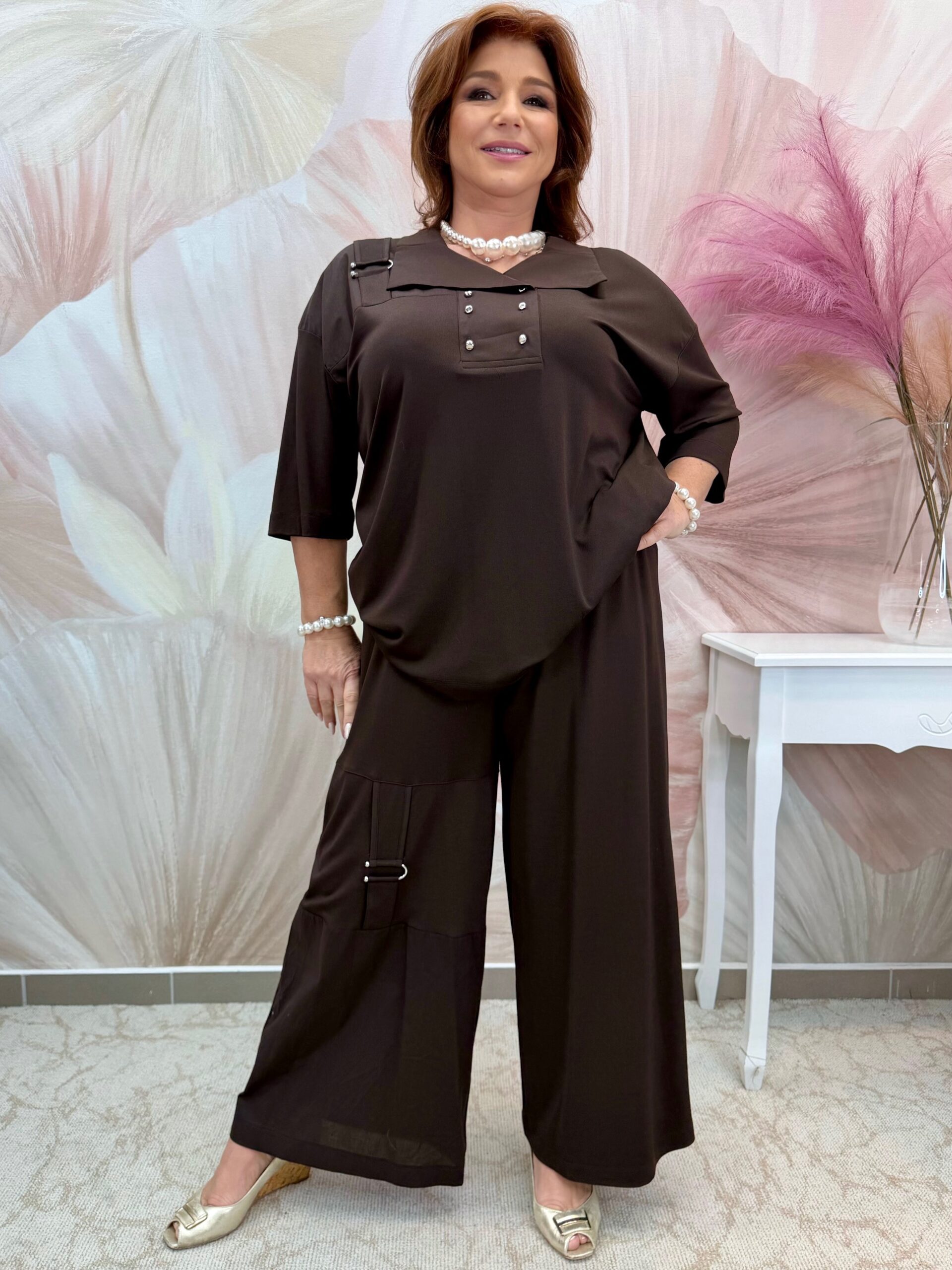 Csinos csokibarna pamut szett - Image 4